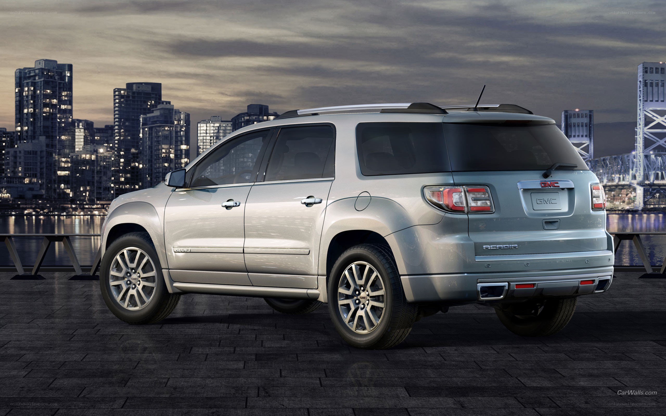 Silver GMC Acadia SUV