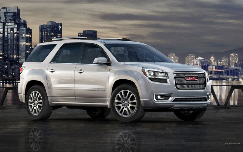 Silver GMC Acadia SUV