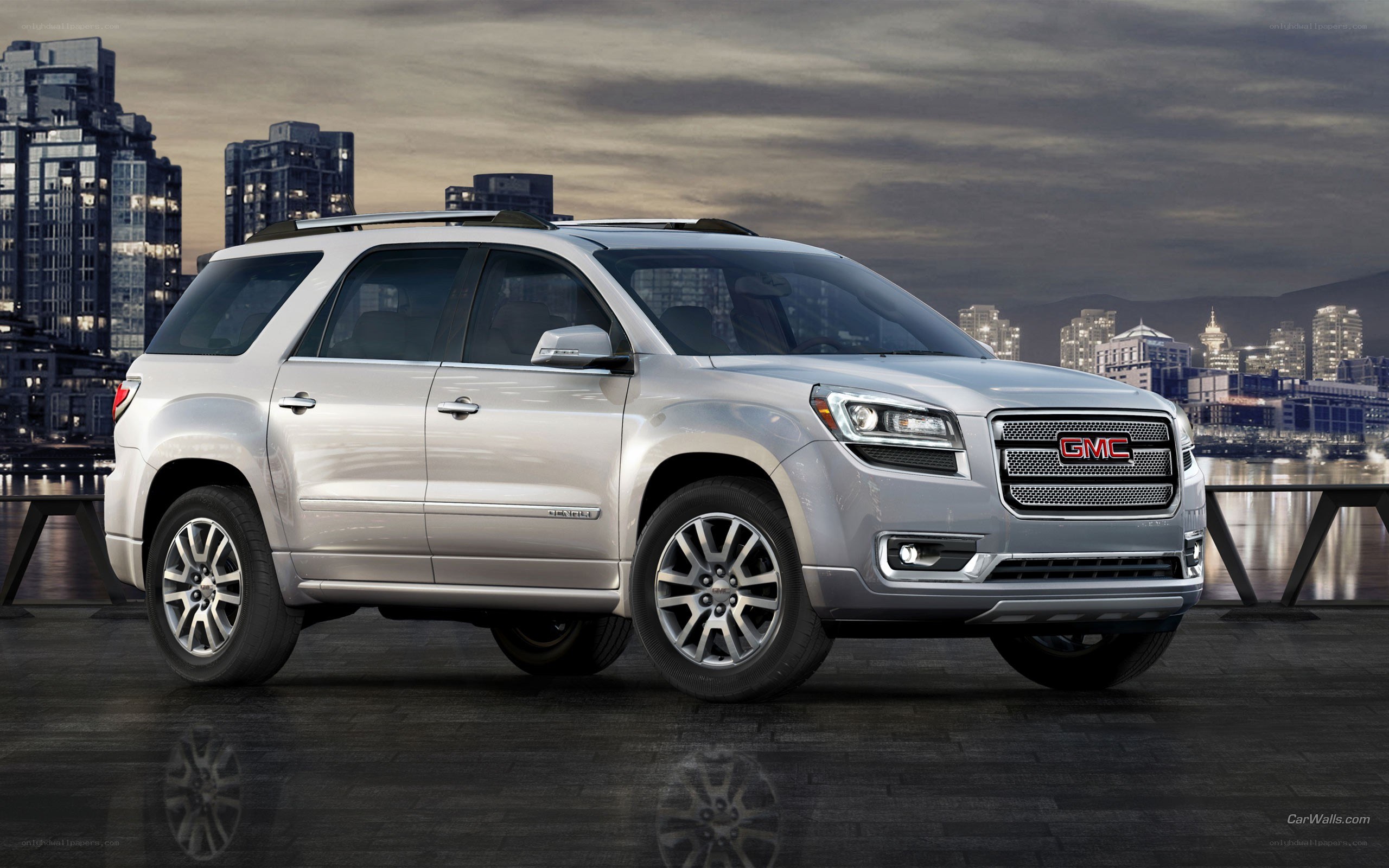 Silver GMC Acadia SUV