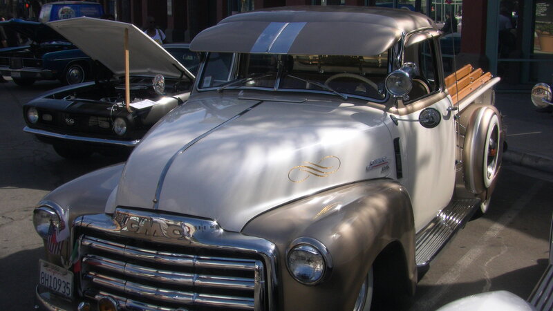 Silver GMC Pickup Truck — Outdoor