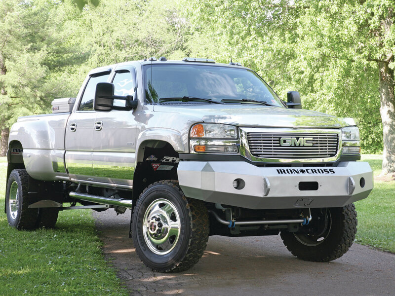 Silver GMC Pickup Truck