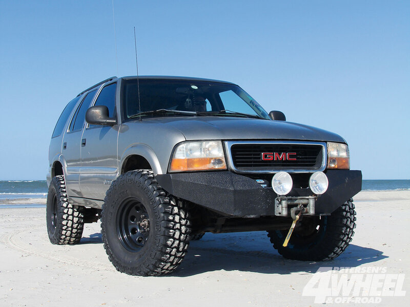 Silver GMC SUV — Gray