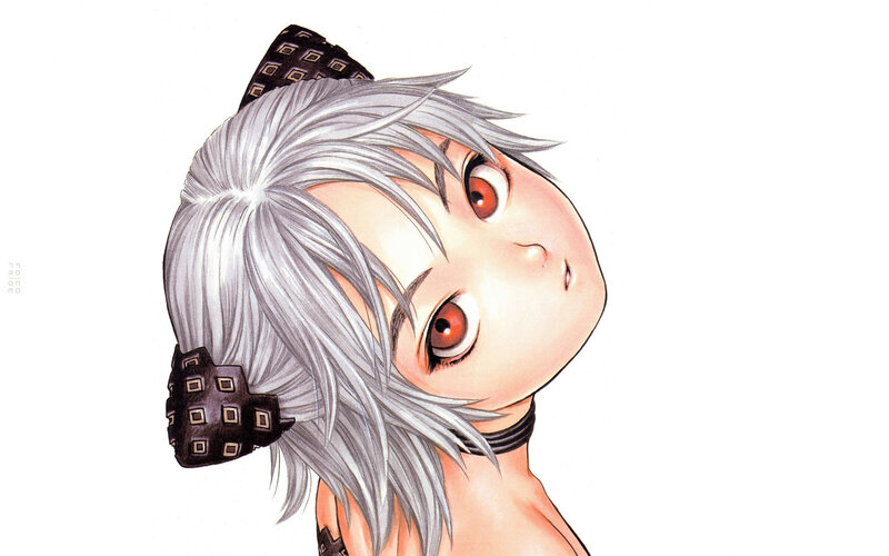 silver-haired anime character
