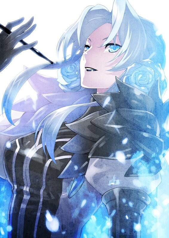 silver-haired anime character