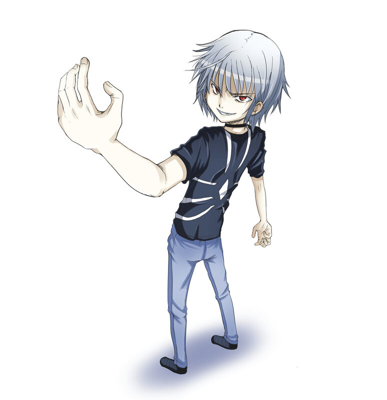 silver-haired anime character