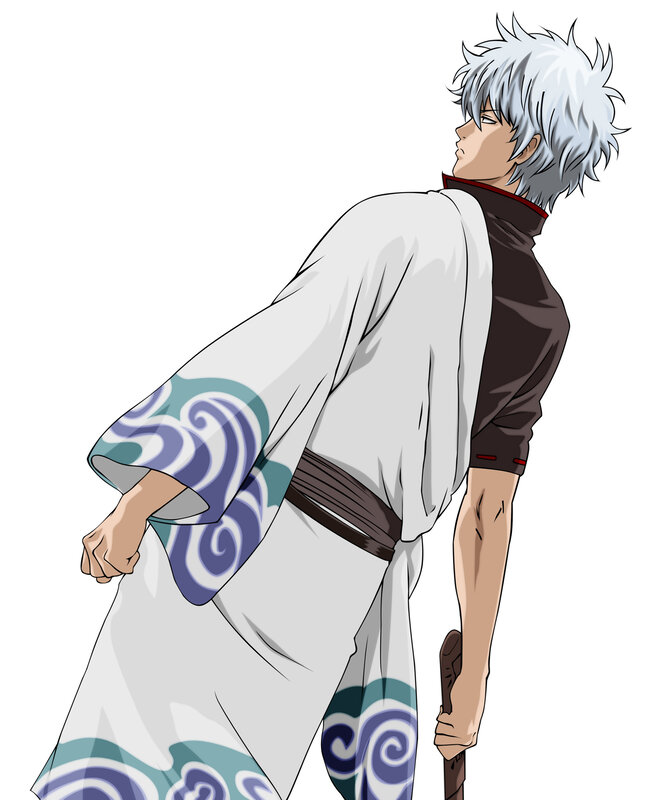 silver-haired anime character