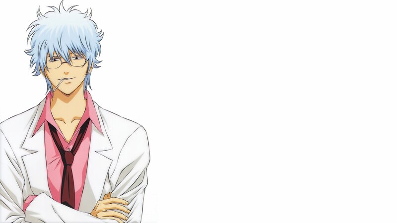 silver-haired anime character