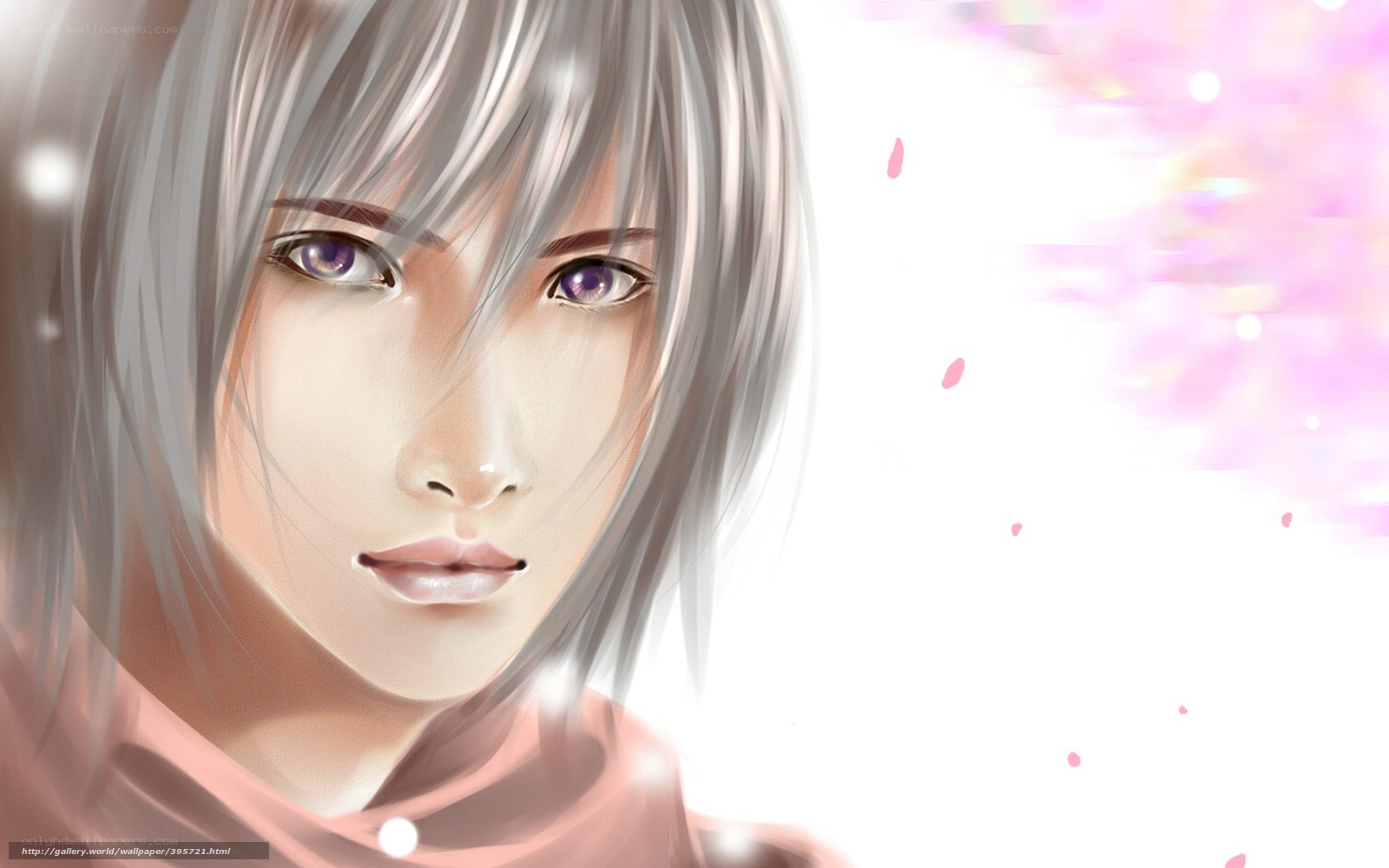 silver-haired anime character
