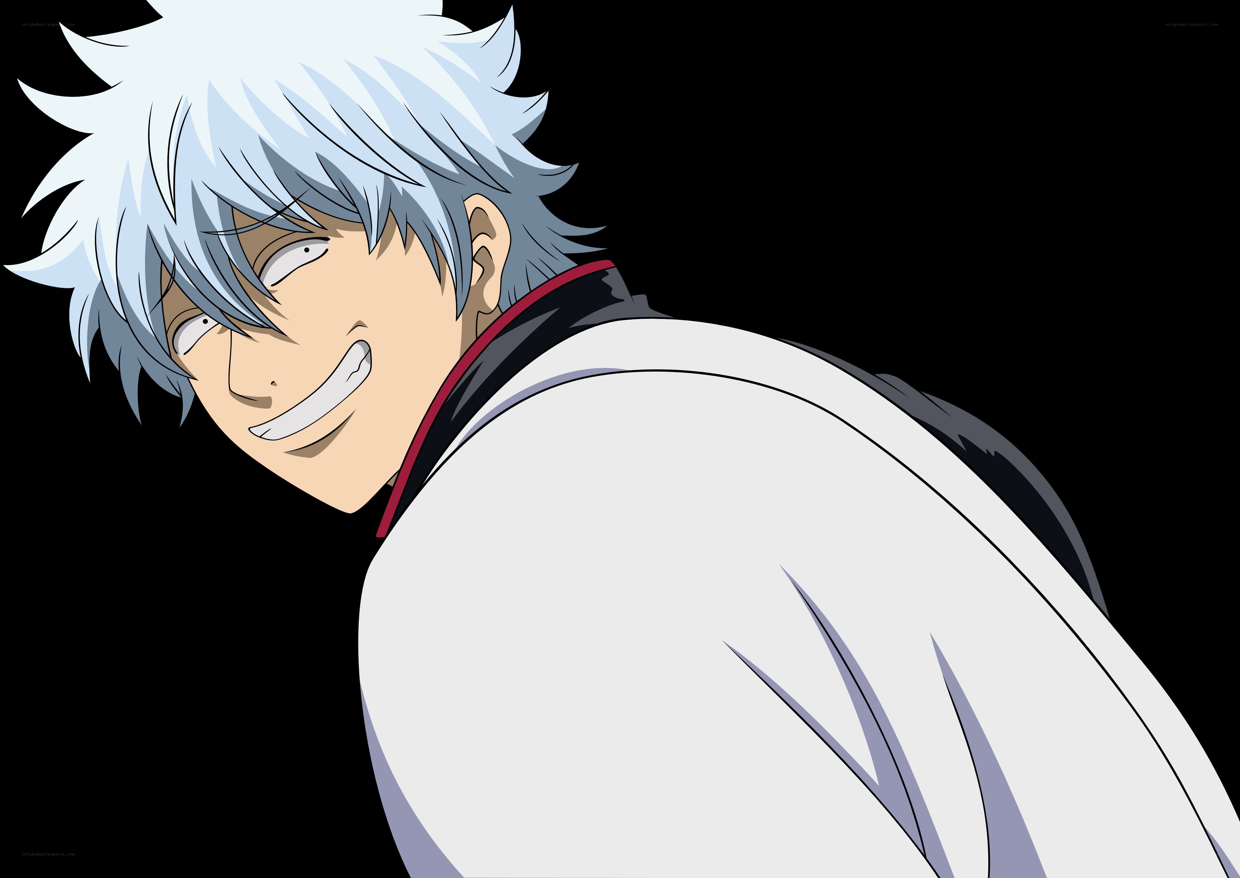 silver-haired anime character