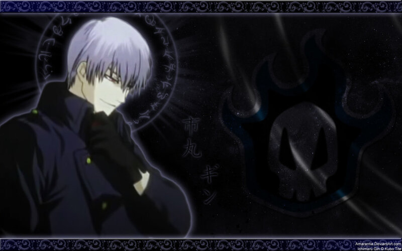 Silver-haired Anime Character — Black, Dark