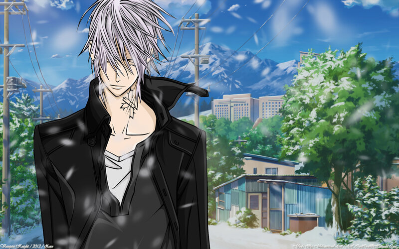 Silver-haired Anime Character — Blue, Calm, Winter