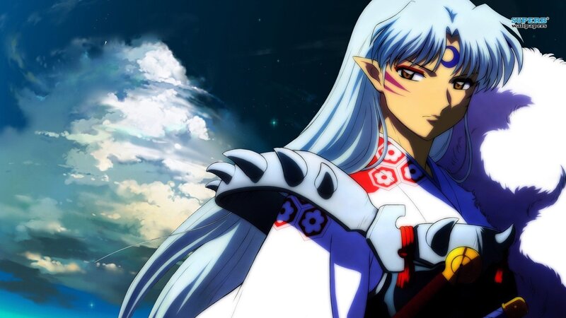 Silver-haired Anime Character — Blue, Dramatic, Night, Clouds