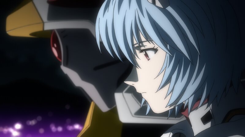 Silver-haired Anime Character — Blue, Dramatic, Night, Mecha