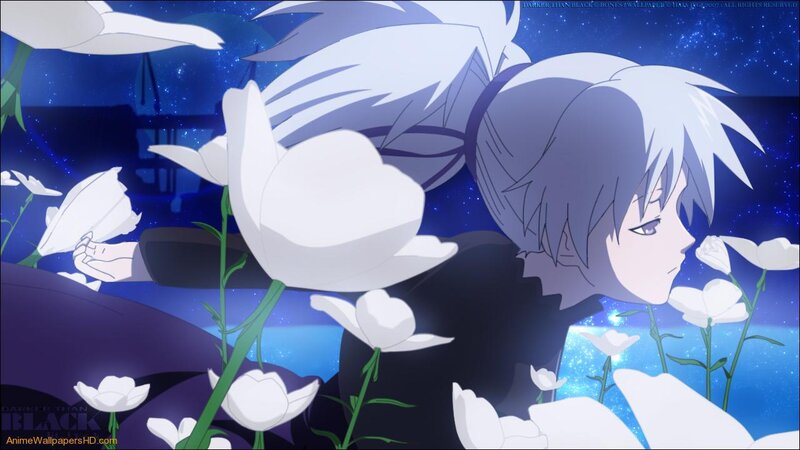 Silver-haired Anime Character — Blue