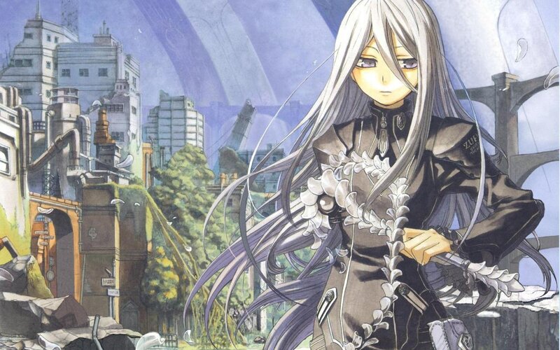 Silver-haired Anime Character — Gray, Dramatic, Manga