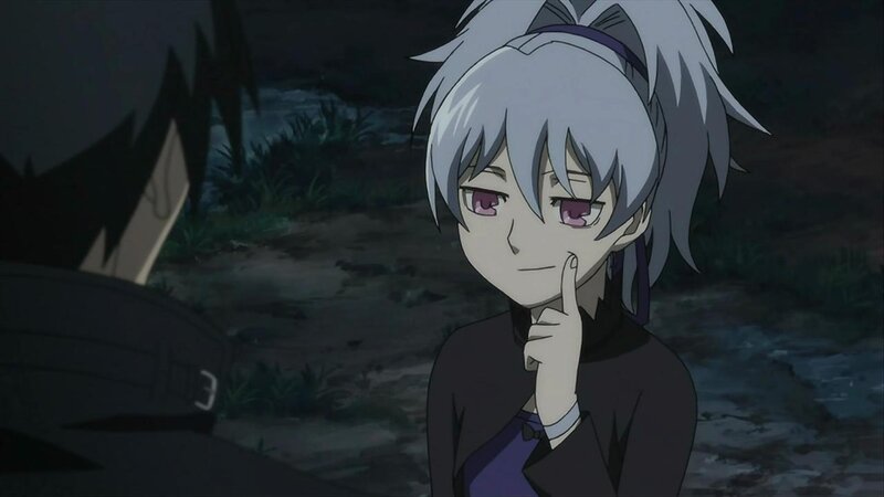 Silver-haired Anime Character — Gray, Dramatic, Night