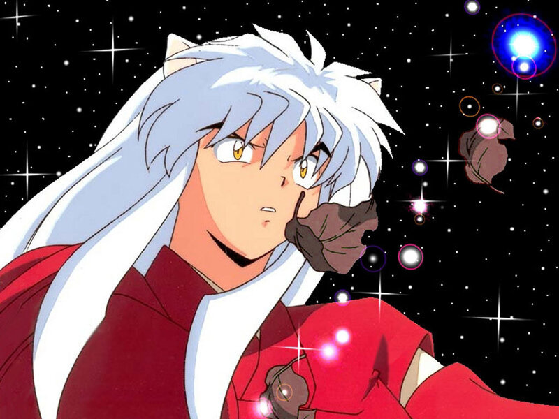Silver-haired Anime Character — White, Dramatic, Night, Stars