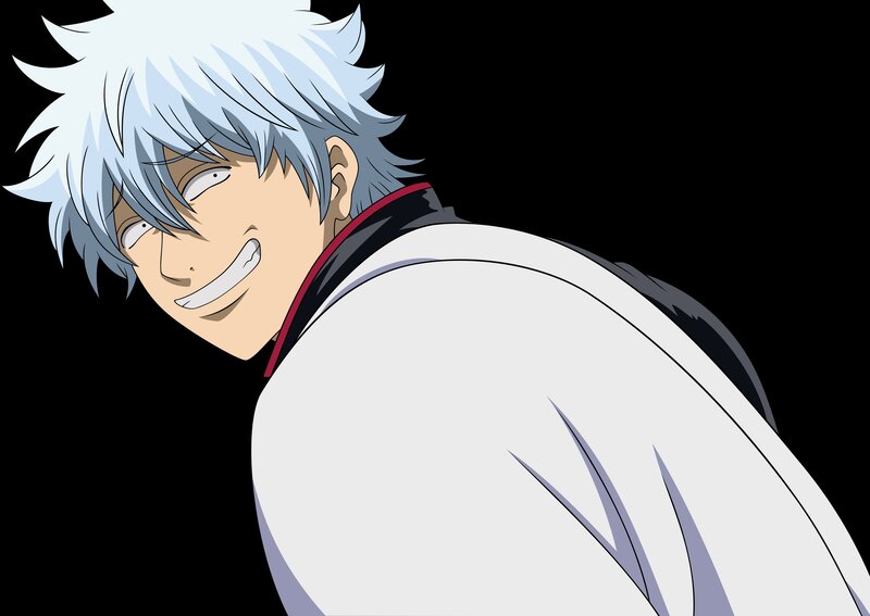 Silver-haired Anime Character — White, Playful