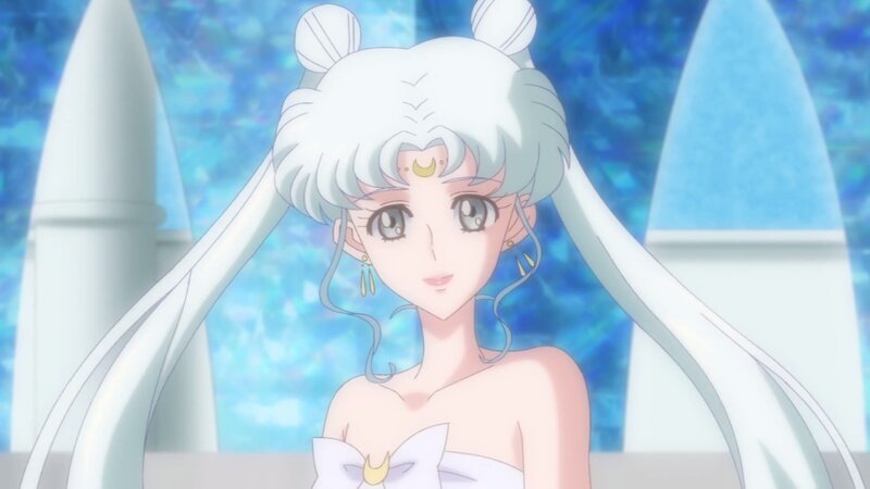 Silver-haired Anime Character — White, Serene, Long White Hair