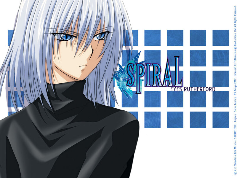 Silver-haired Anime Character — White