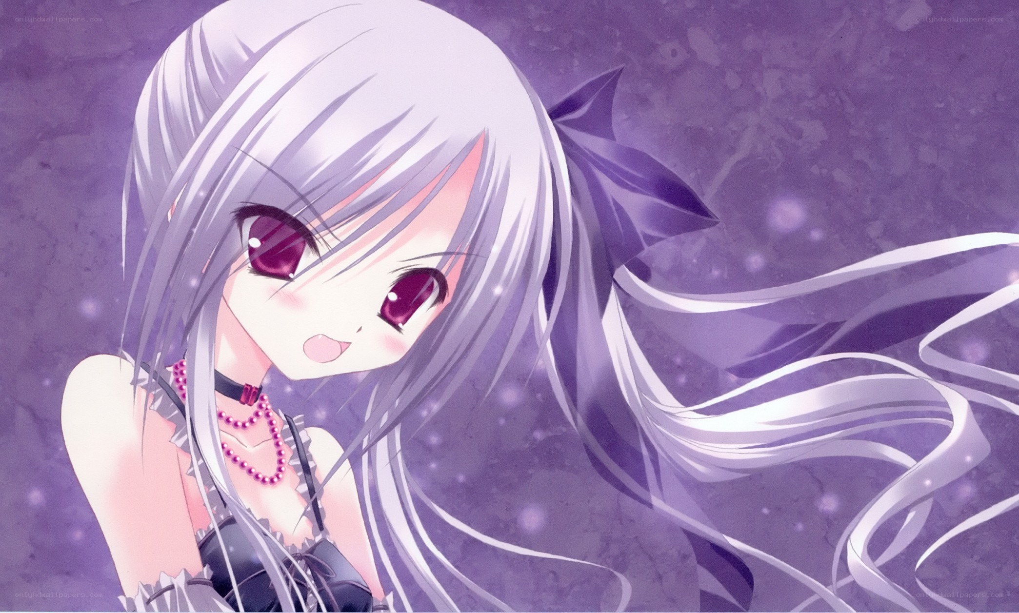silver-haired anime girl
