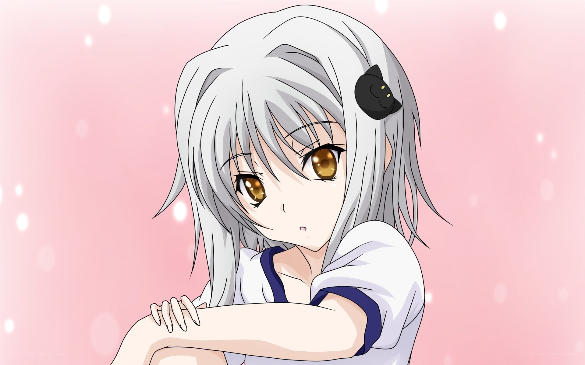 silver-haired anime girl
