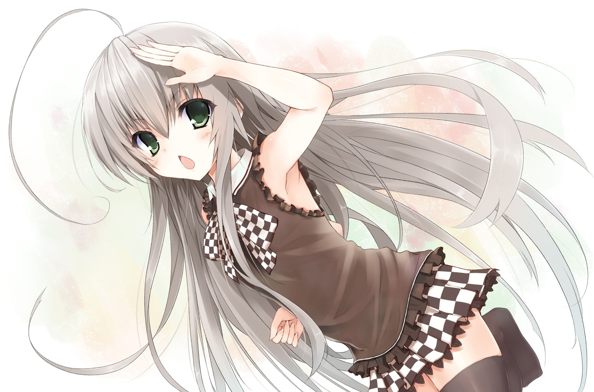 silver-haired anime girl