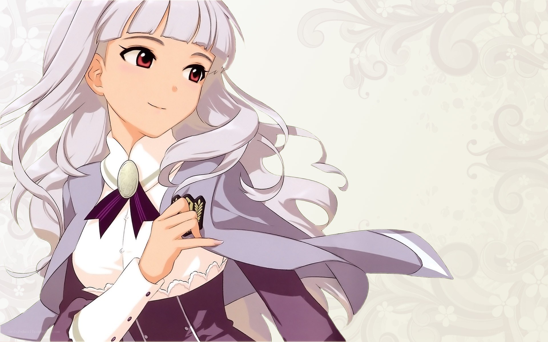silver-haired anime girl