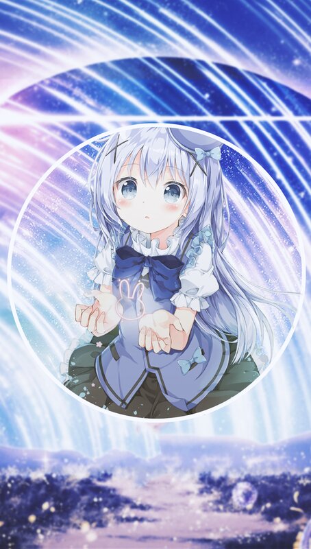 Silver-haired Anime Girl — Blue, Dreamy, Blue Dress