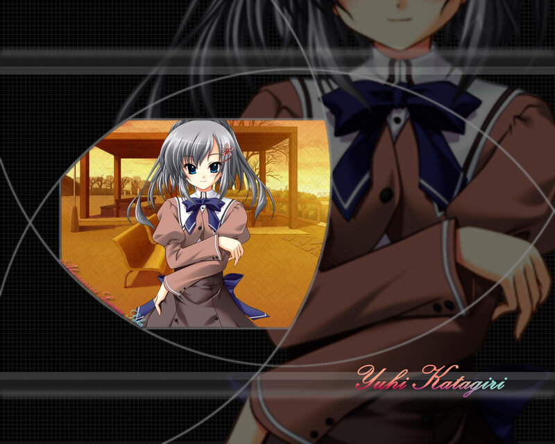 Silver-haired Anime Girl — Brown