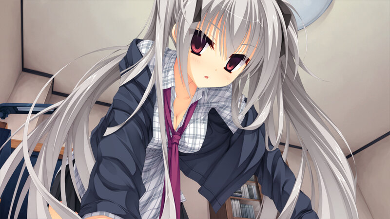 Silver-haired Anime Girl — Gray