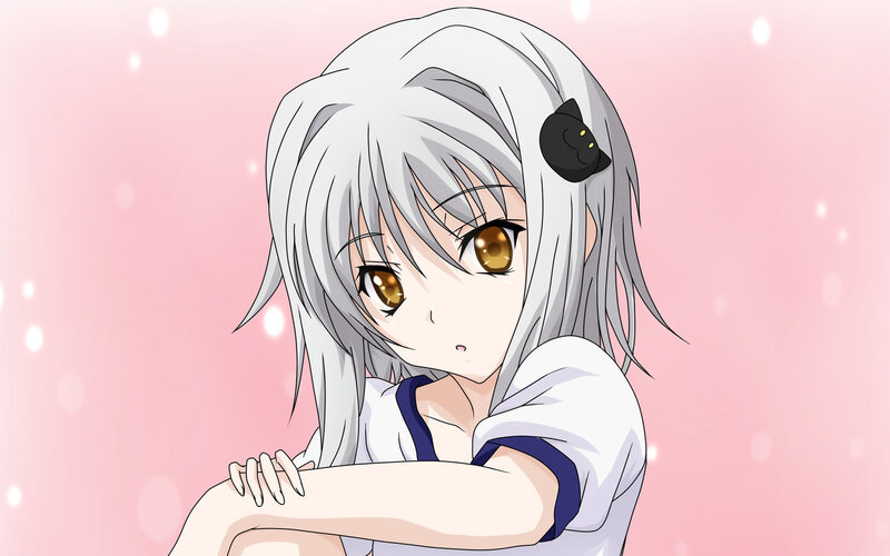 Silver-haired Anime Girl — Pink, Melancholic