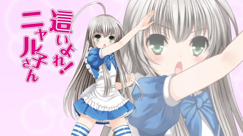 Silver-haired Anime Girl — Pink, Playful, Anime Character, Text