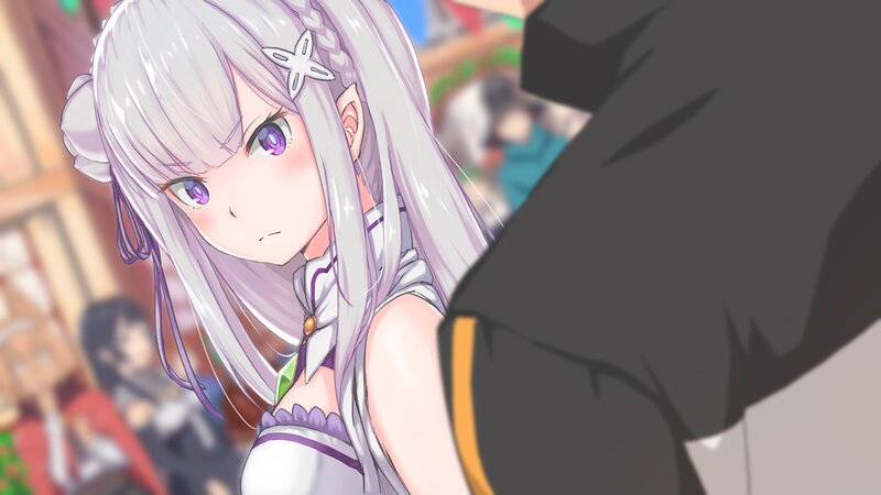 Silver-haired Anime Girl — White, Calm, Anime Character