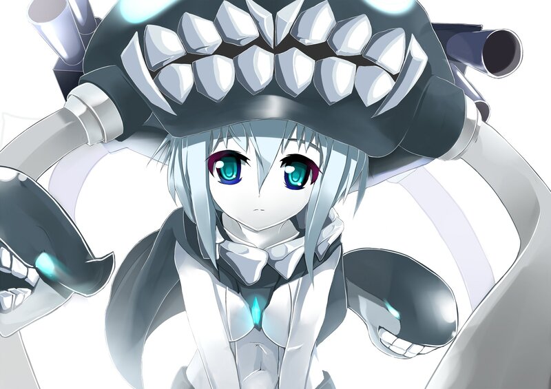 Silver-haired Anime Girl — White, Neutral