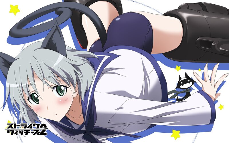Silver-haired Anime Girl — White
