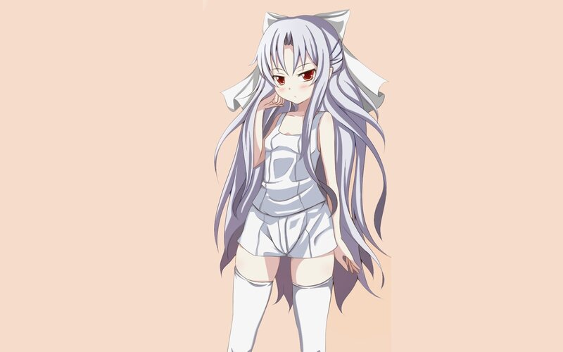 silver-haired anime girl with cat ears