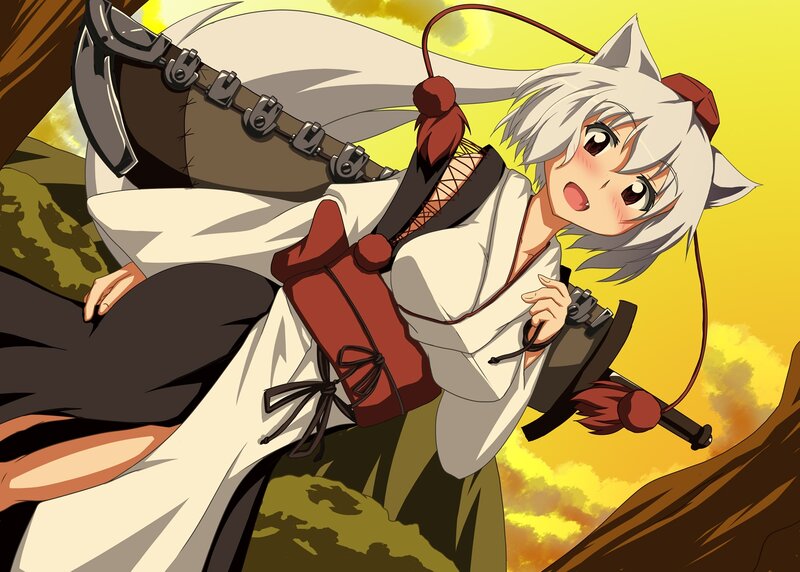 Silver-haired Anime Girl — Yellow, Dramatic