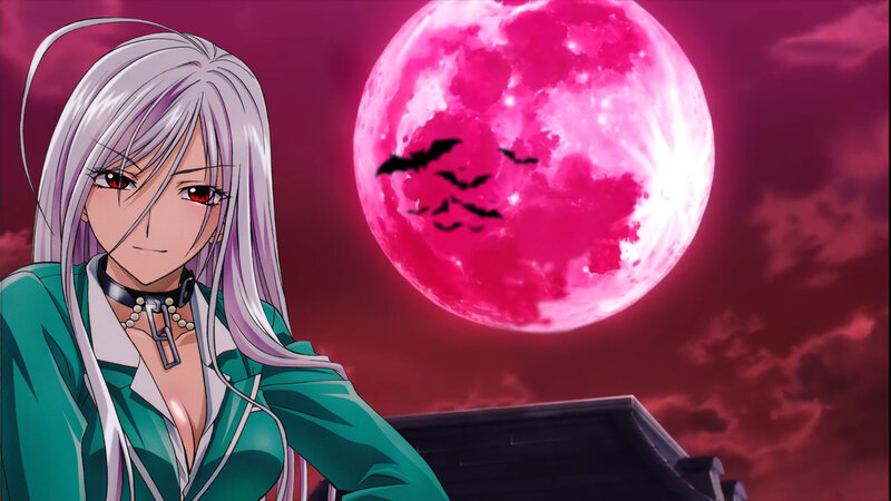 Silver-haired Anime Woman — Pink