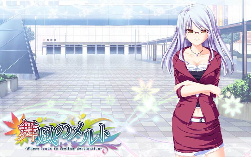 Silver-haired Anime Woman — Purple, Calm