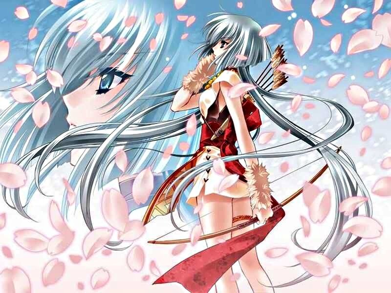 Silver-haired Archer Woman