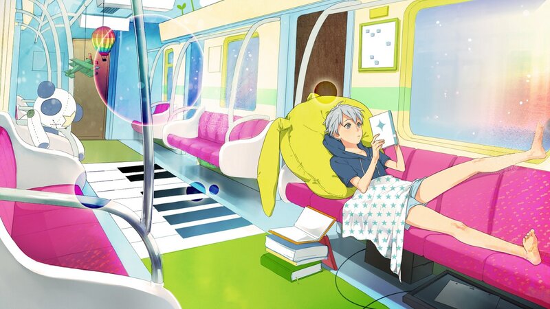 Silver-haired Boy Reading