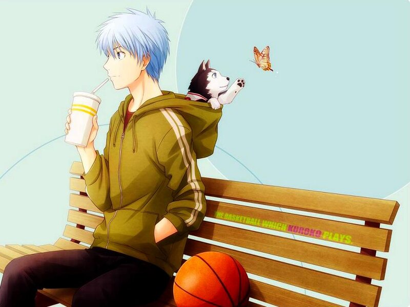 Silver-haired Boy with Dog — Green