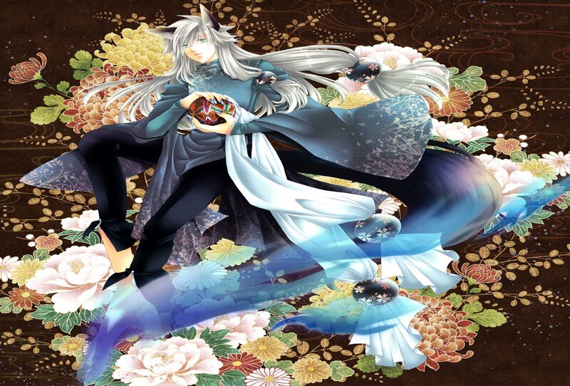 Silver-haired Character — Blue
