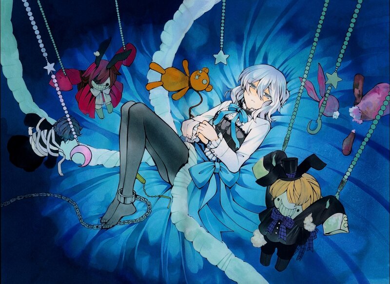 Silver-haired Character in Blue Dress — Dreamy