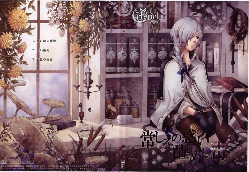 Silver-haired Character in Library