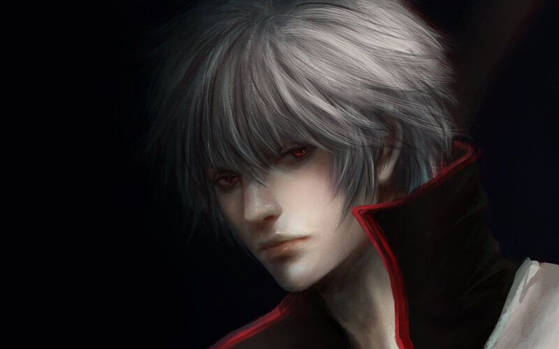 silver-haired character portrait