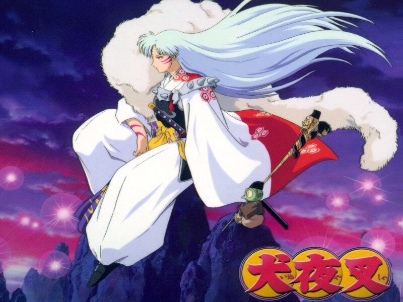 Silver-haired Character with Sword — Purple