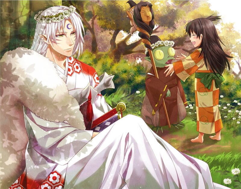 Silver-haired Elf in Forest
