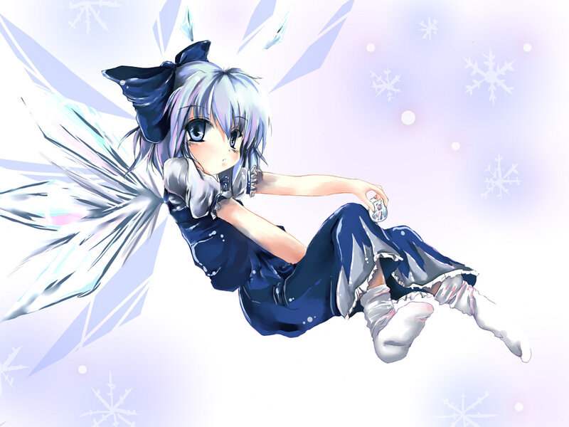 silver-haired fairy in winter